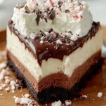 Peppermint Chocolate Cheesecake Slice First Image