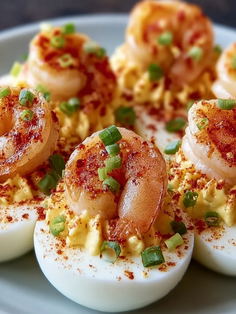 Spicy Shrimp Deviled Eggs First Image