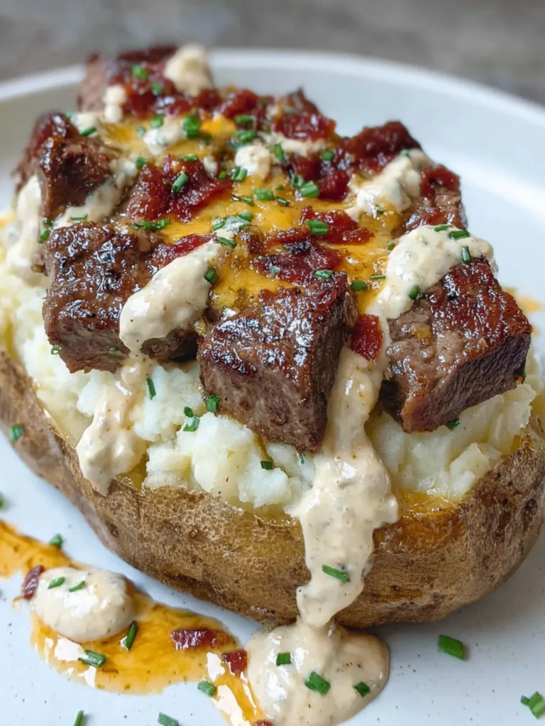 Hearty Steak Loaded Potato First Image