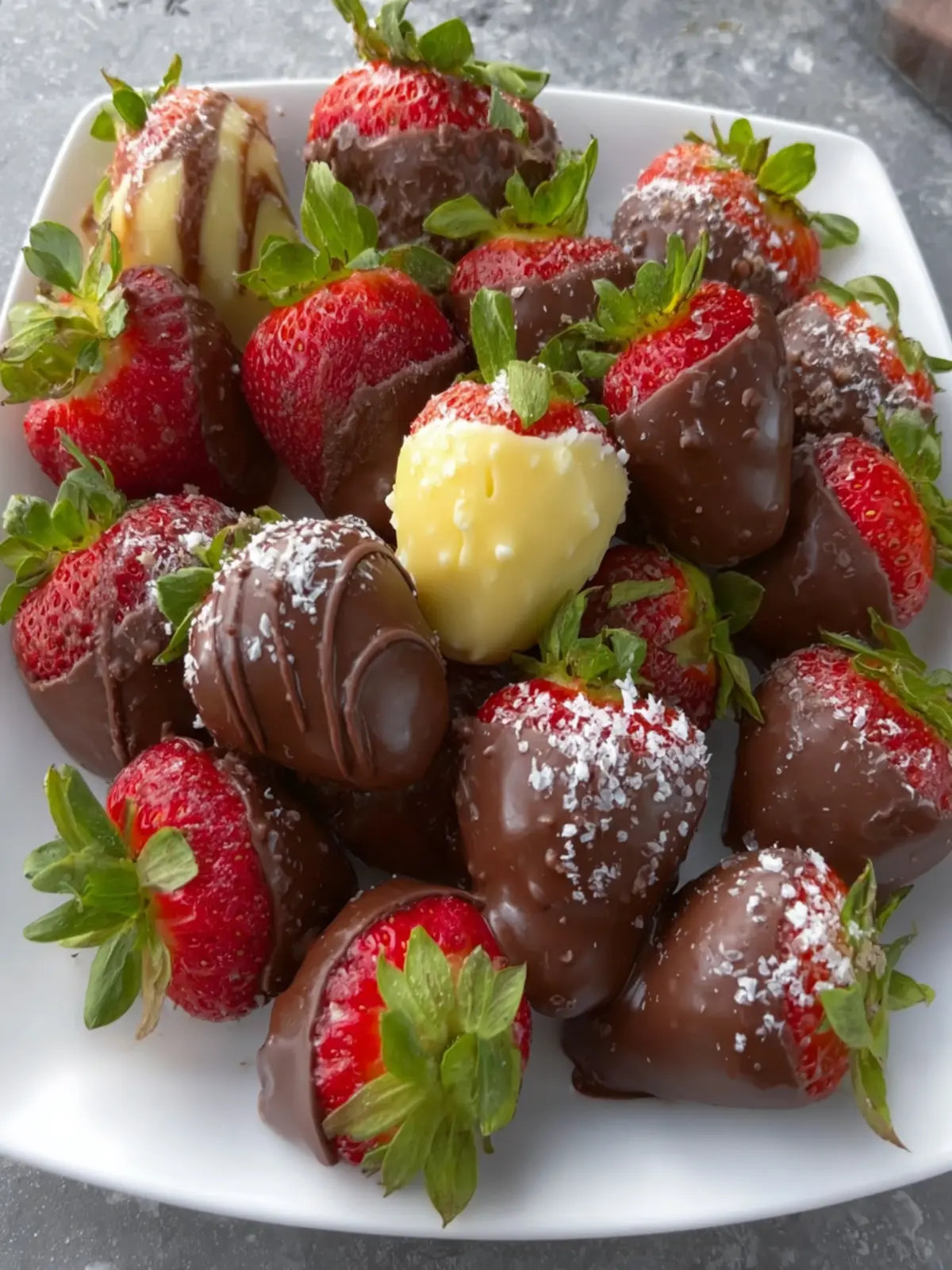 Decadent Chocolate-Covered Strawberry Platter First Image