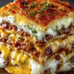 Cheesy Bacon Lasagna Stack First Image