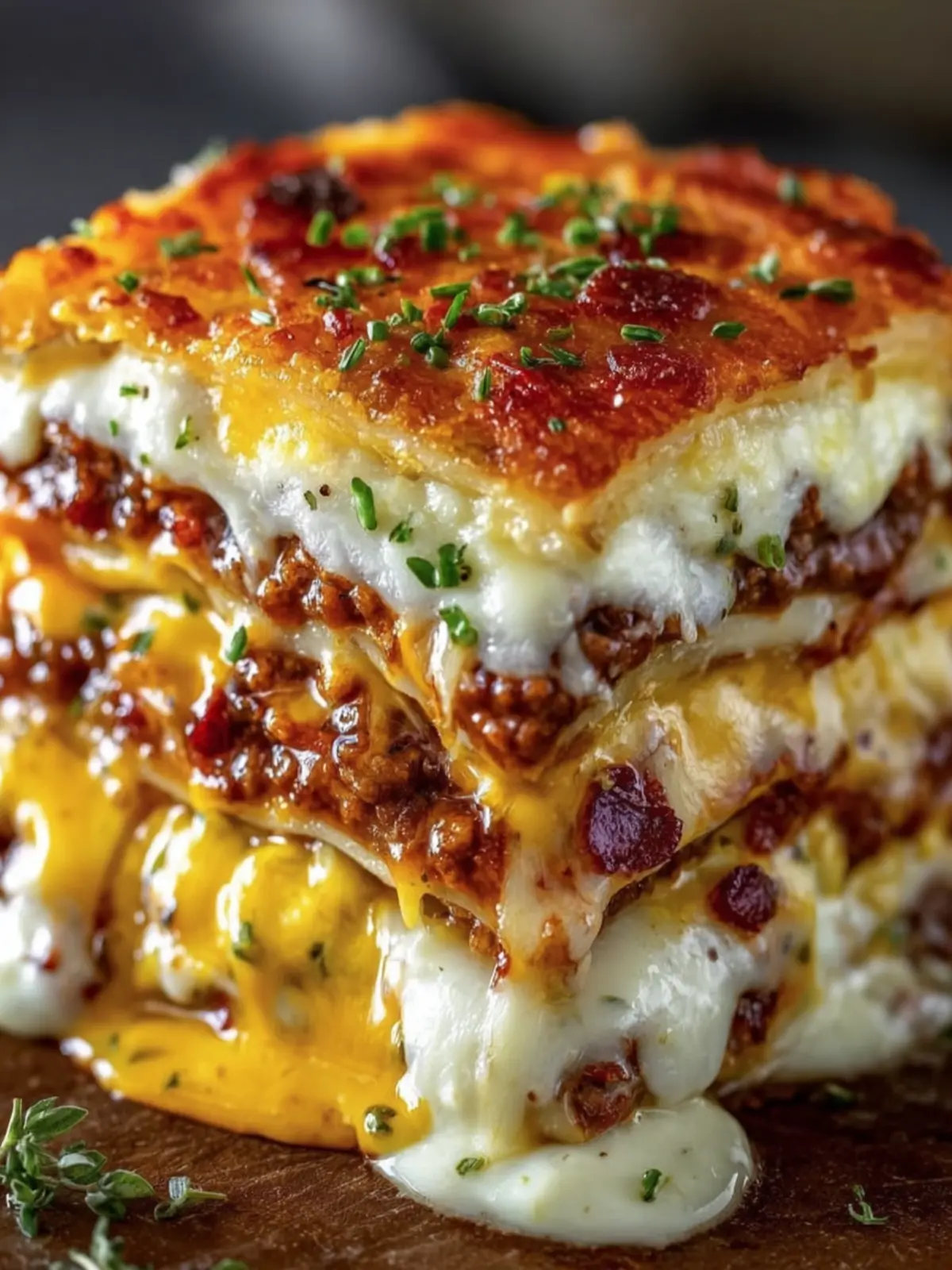 Cheesy Bacon Lasagna Stack First Image