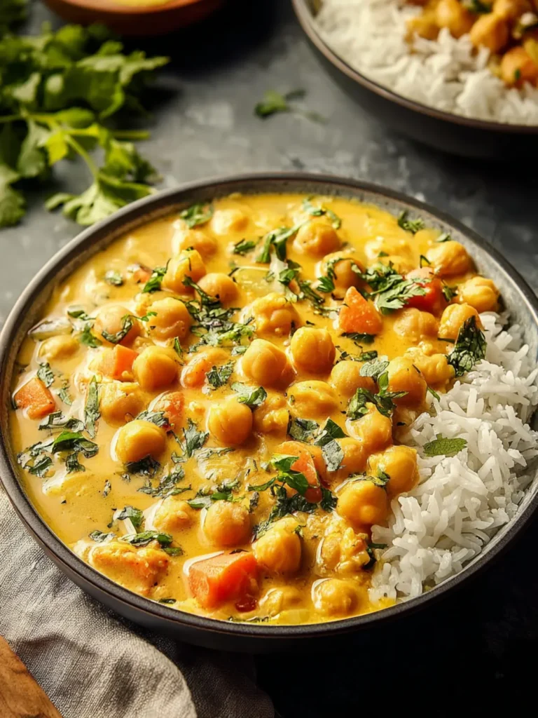Creamy Coconut Chickpea Curry Bake First Image