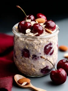 Delightful Cherry Overnight Oats: Quick & Nutritious Recipe First Image