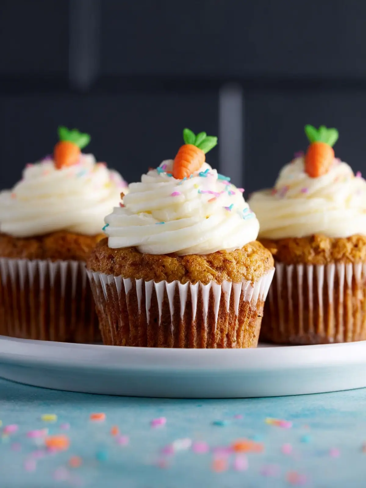 Mini Carrot Cake Cupcakes First Image