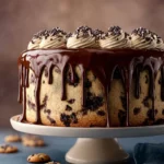 Chocolate Chip Cake with Ganache Drip – A Delightful Treat First Image