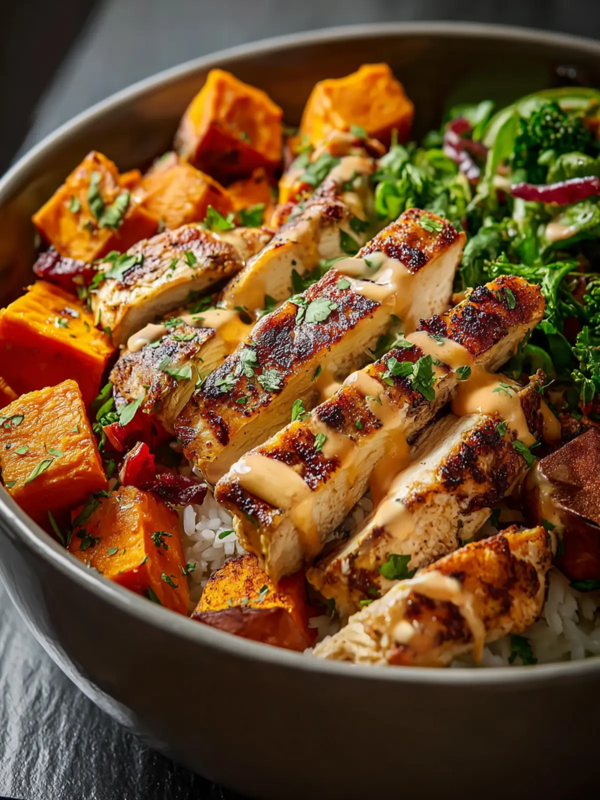 Healthy Chicken Sweet Potato Bowls: Nutritious & Delicious! First Image