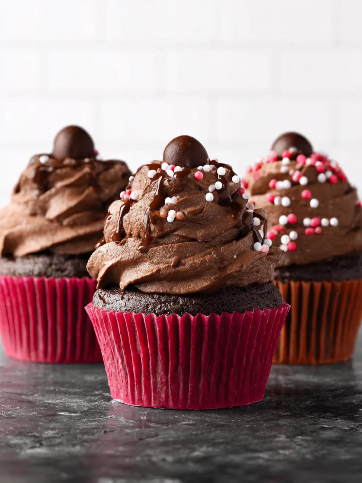 Vegan Chocolate Cupcakes First Image