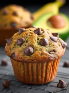 Irresistible Avocado Banana Chocolate Chip Muffins Recipe First Image