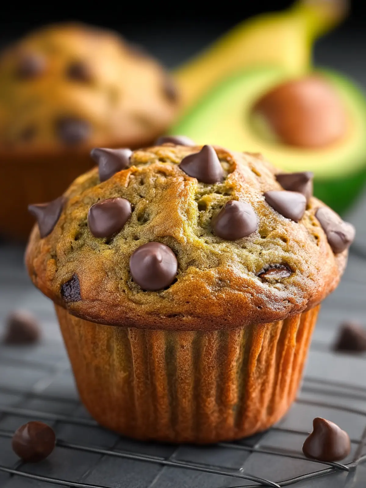 Irresistible Avocado Banana Chocolate Chip Muffins You’ll Love