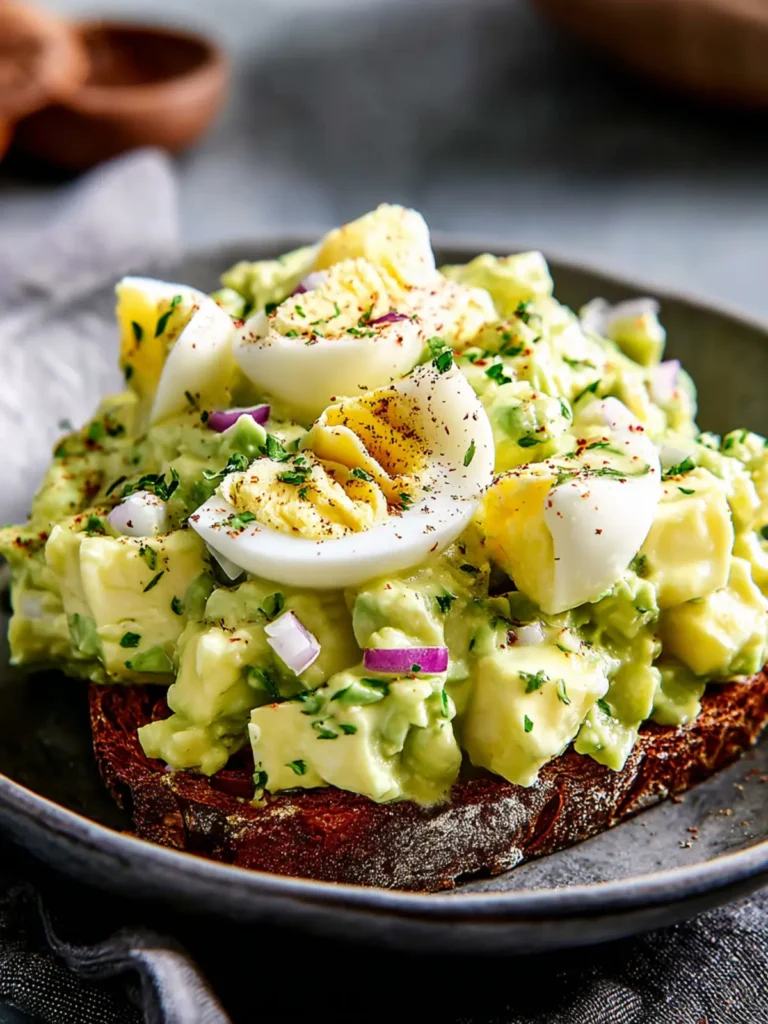 Creamy Avocado Egg Salad Recipe for a Refreshing Meal First Image
