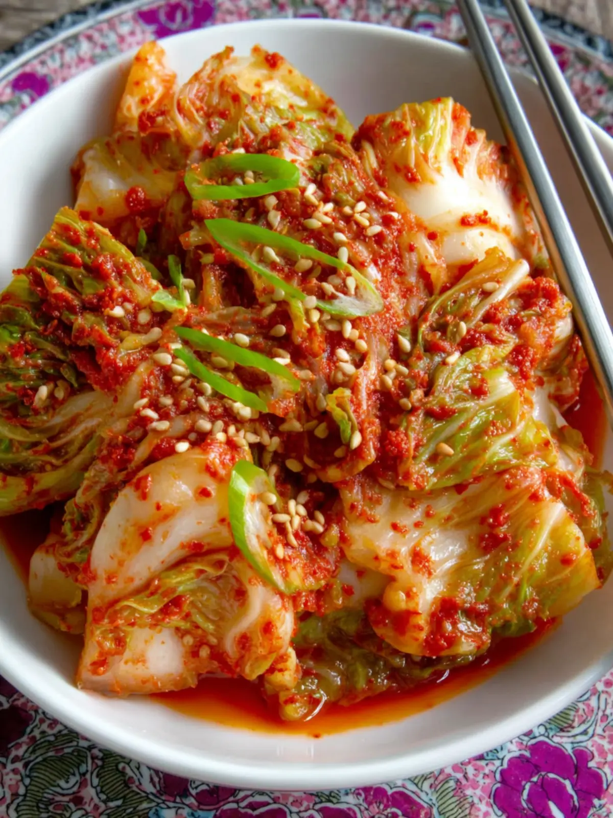 Easy Homemade Korean Fresh Kimchi Recipe (Geotjeori) First Image
