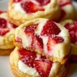 Strawberry Cheesecake Stuffed Cookies First Image