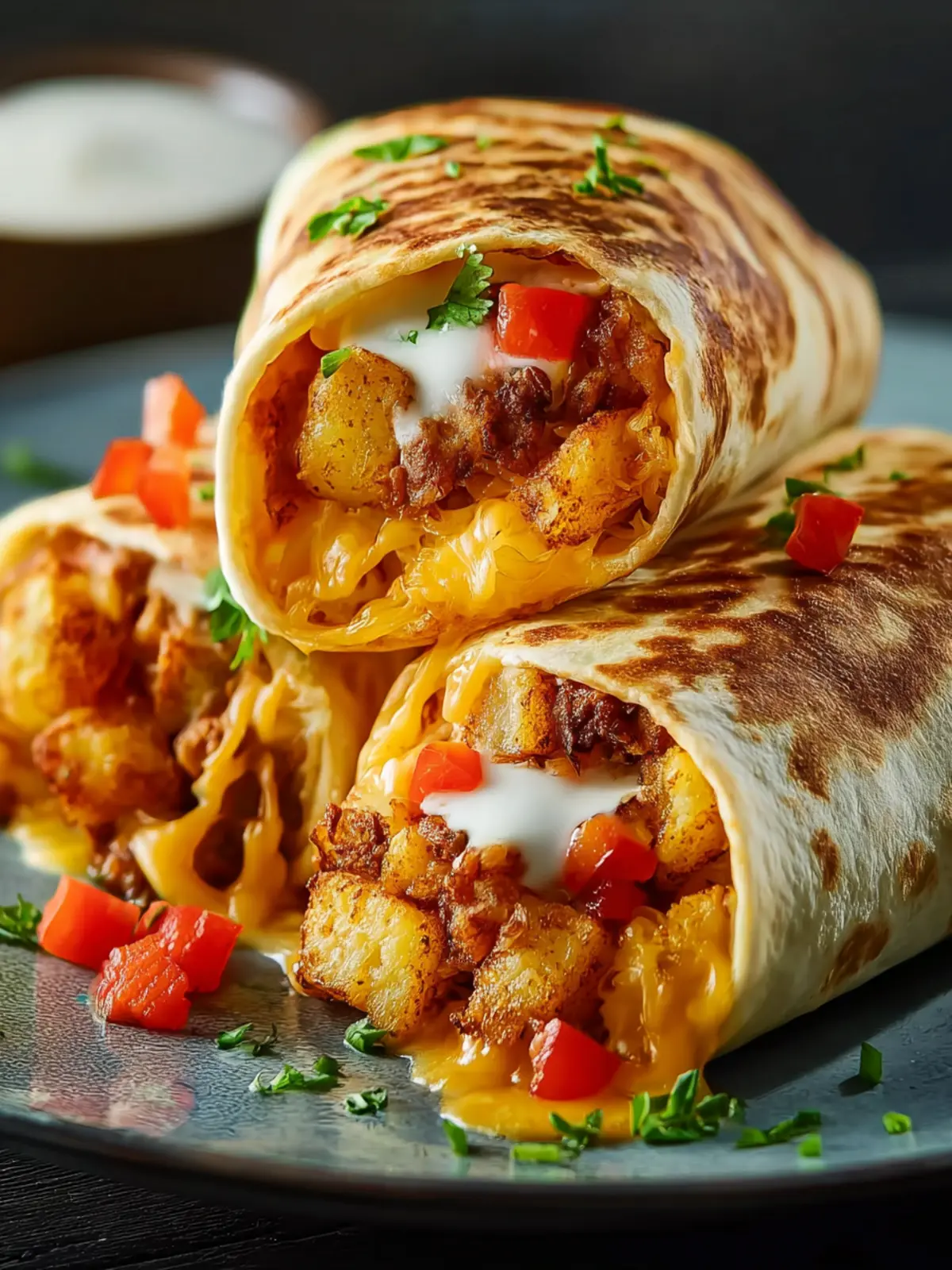Cheesy Potato Burritos: Ultimate Comfort Meal Recipe First Image