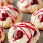 Irresistible Soft Cream Cheese Cherry Almond Cookies First Image