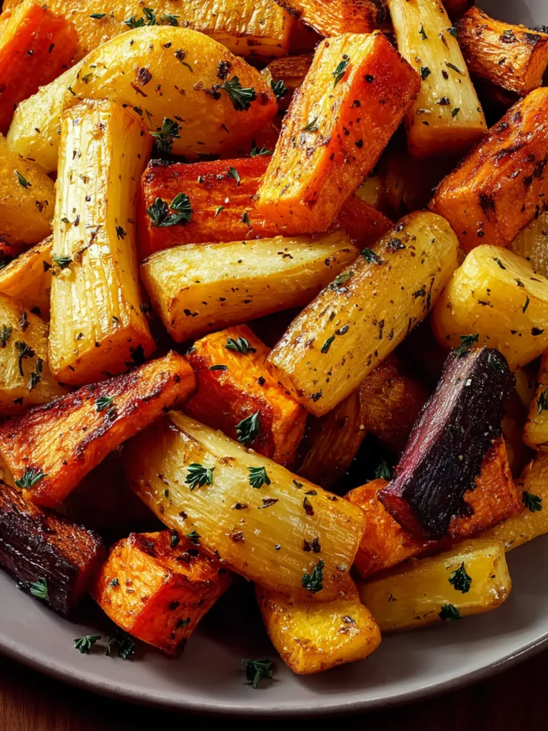 Honey Roasted Parsnips and Sweet Potato First Image