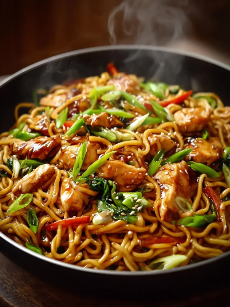 Sticky Garlic Chicken Noodles: Easy, Flavorful Dinner Recipe First Image