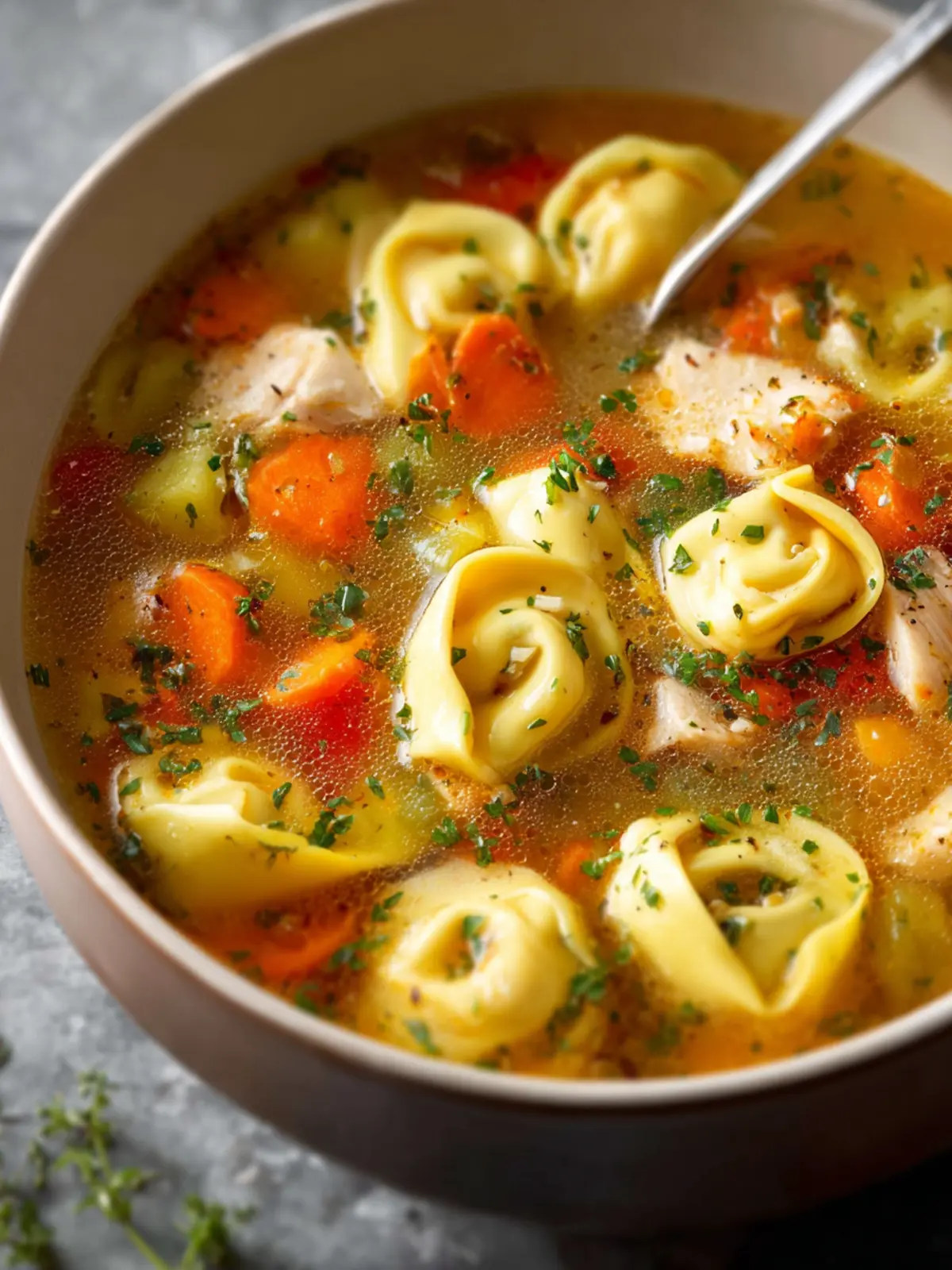 Easy Chicken Tortellini Soup First Image