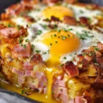 Honey Mustard Ham Egg and Potato Bake First Image