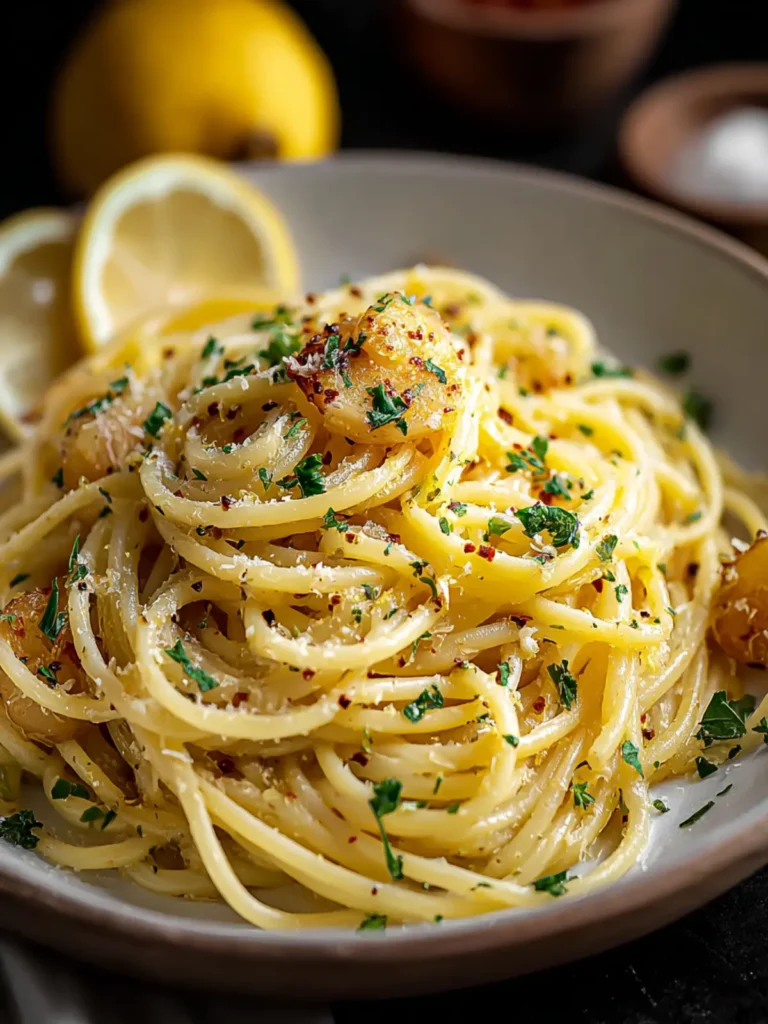Zesty Lemon Garlic Pasta: A 15-Minute Delight First Image