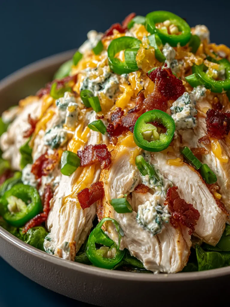 Irresistible Jalapeno Popper Chicken Salad Recipe First Image