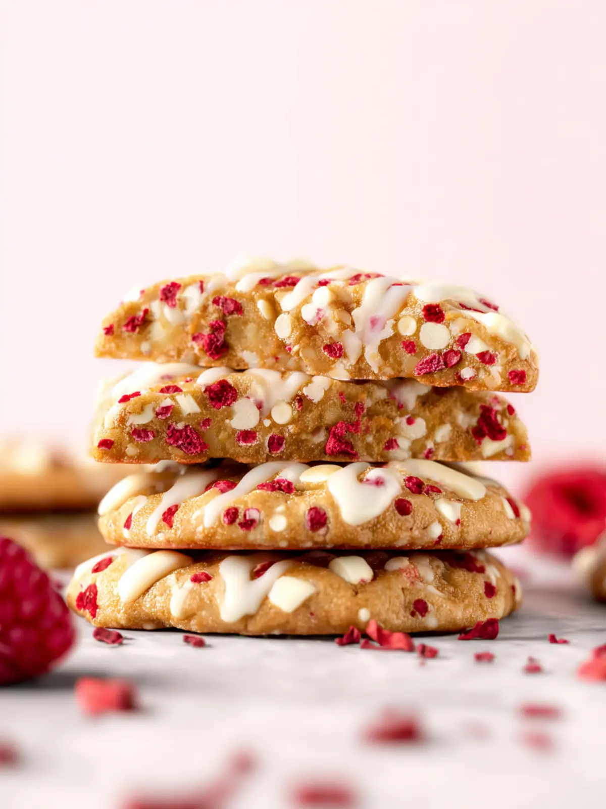 White Chocolate Raspberry Cookies First Image