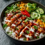 Sweet Chili Chicken Bowl with Coconut Lime Drizzle Bliss First Image