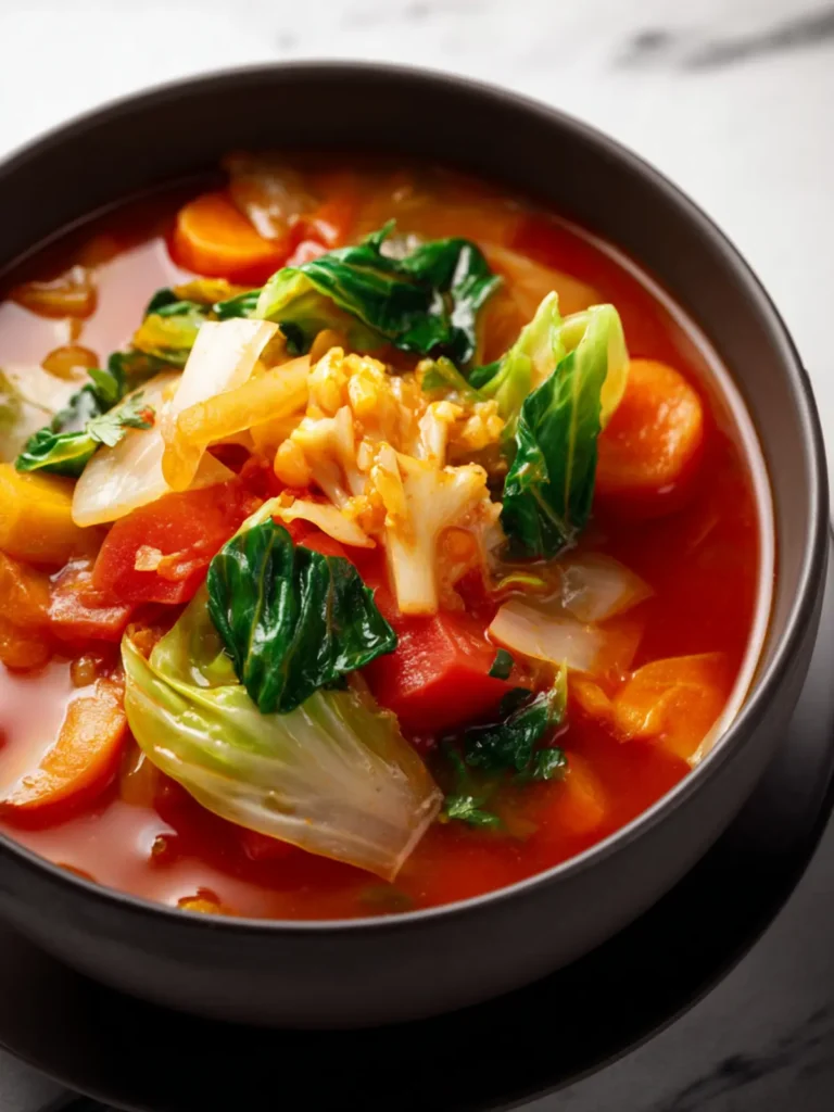 Vegetable Soup with Cabbage First Image