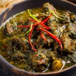 Saag Gosht Recipe (Mutton Cooked With Greens) First Image