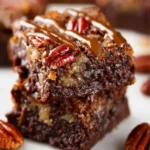Chocolate Pecan Pie Brownies First Image