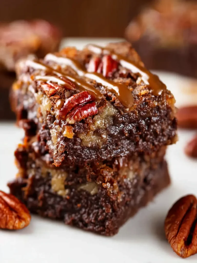 Chocolate Pecan Pie Brownies First Image