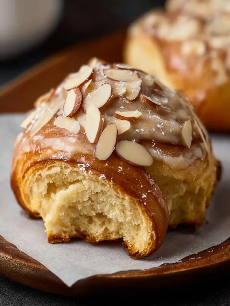 Almond Croissant Cinnamon Rolls (Bakery-Style, Soft & Buttery) First Image