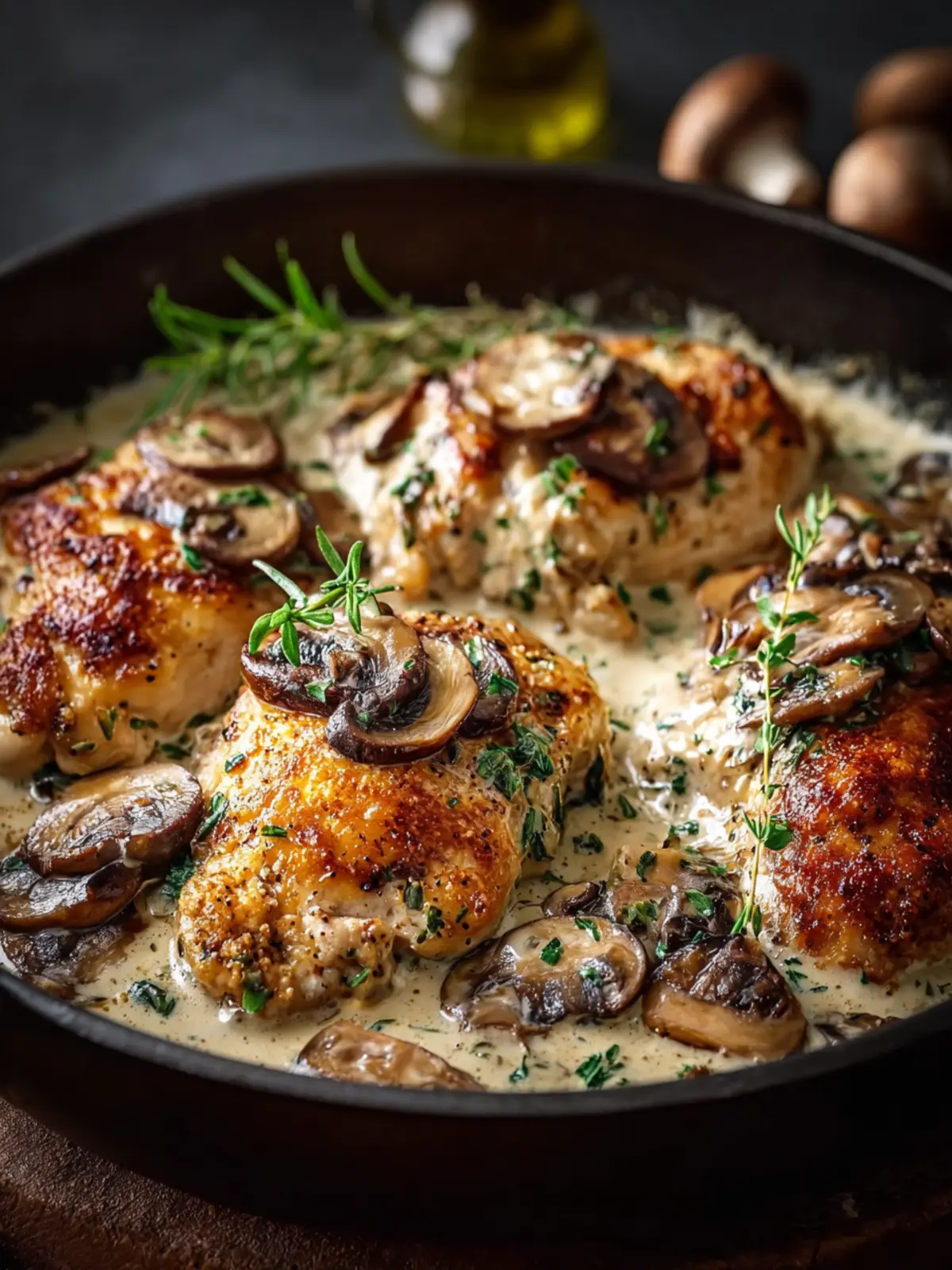 One-Pan Creamy Mushroom Chicken First Image