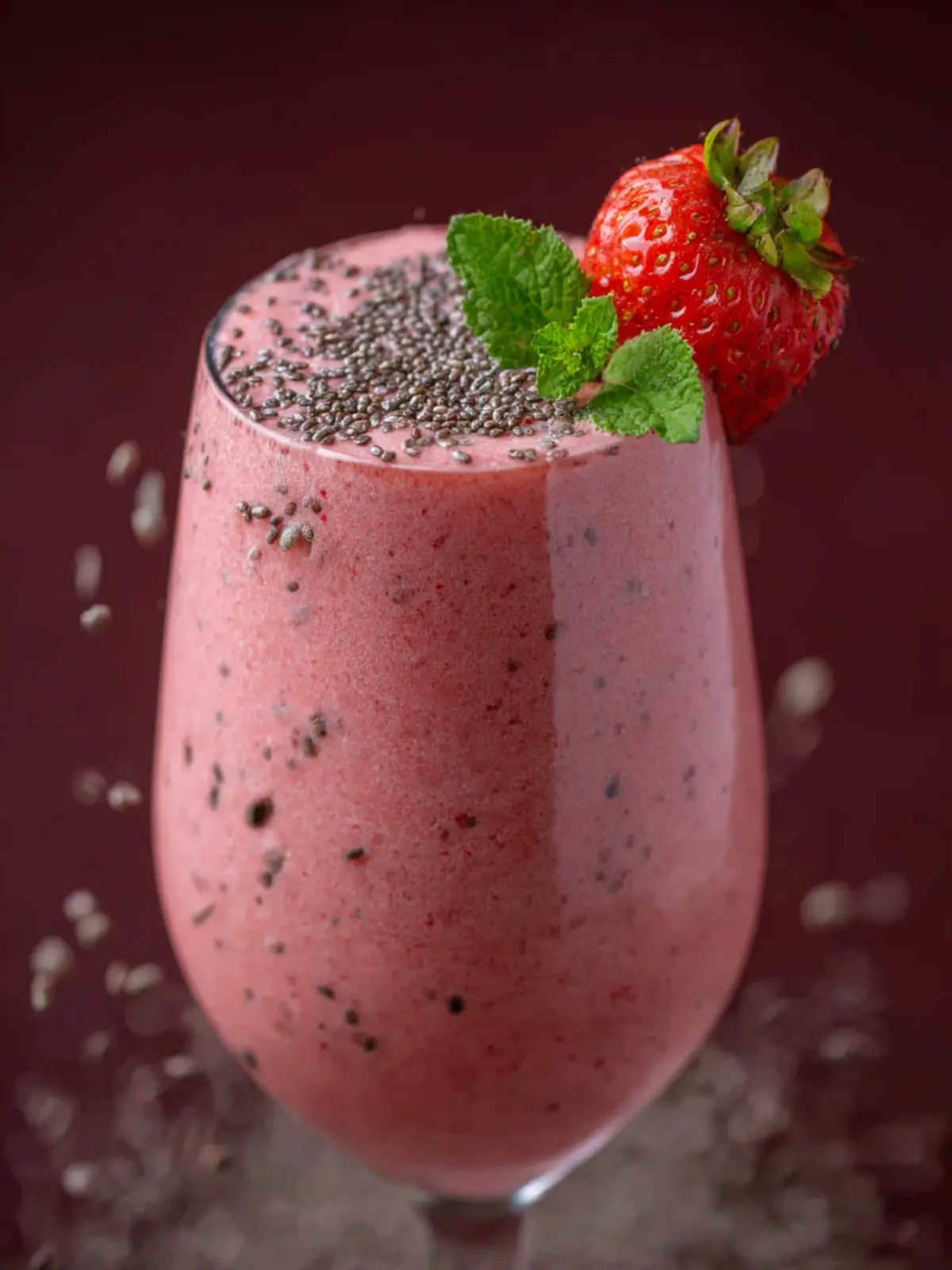 Strawberry Chia Seed Smoothie First Image