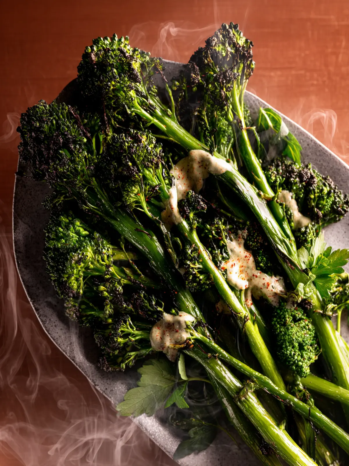 Charred Broccolini with Tonnato Sauce First Image