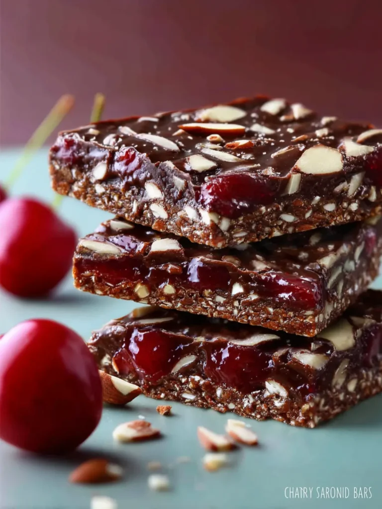 Chocolate Cherry Almond Bars First Image