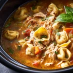 Crock Pot Chicken Tortellini Soup First Image