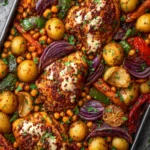 Harissa Sheet Pan Chicken & Veggies First Image