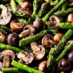 Roasted Asparagus and Mushrooms First Image