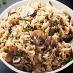 Slow Cooker Mushroom & Wild Rice Pilaf First Image
