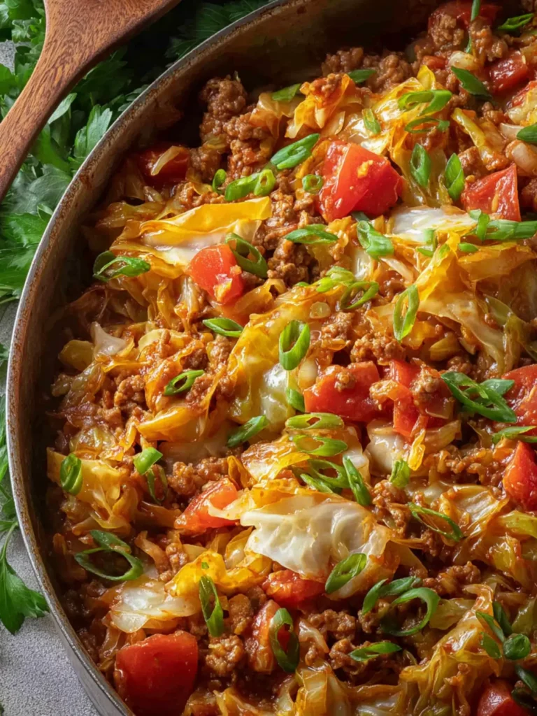Unstuffed Cabbage Roll Skillet First Image