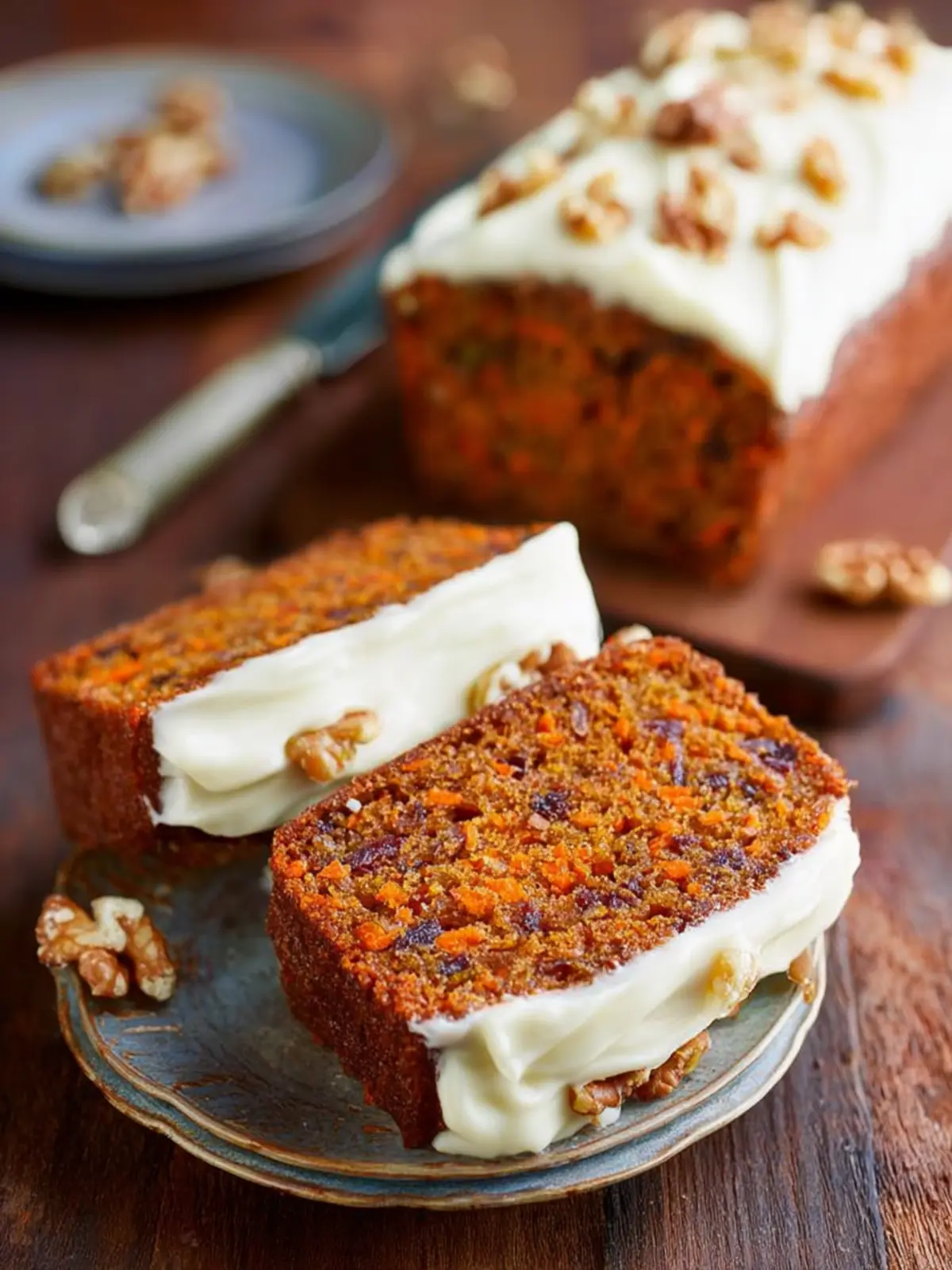 Carrot Cake Loaf with Cream Cheese Frosting First Image