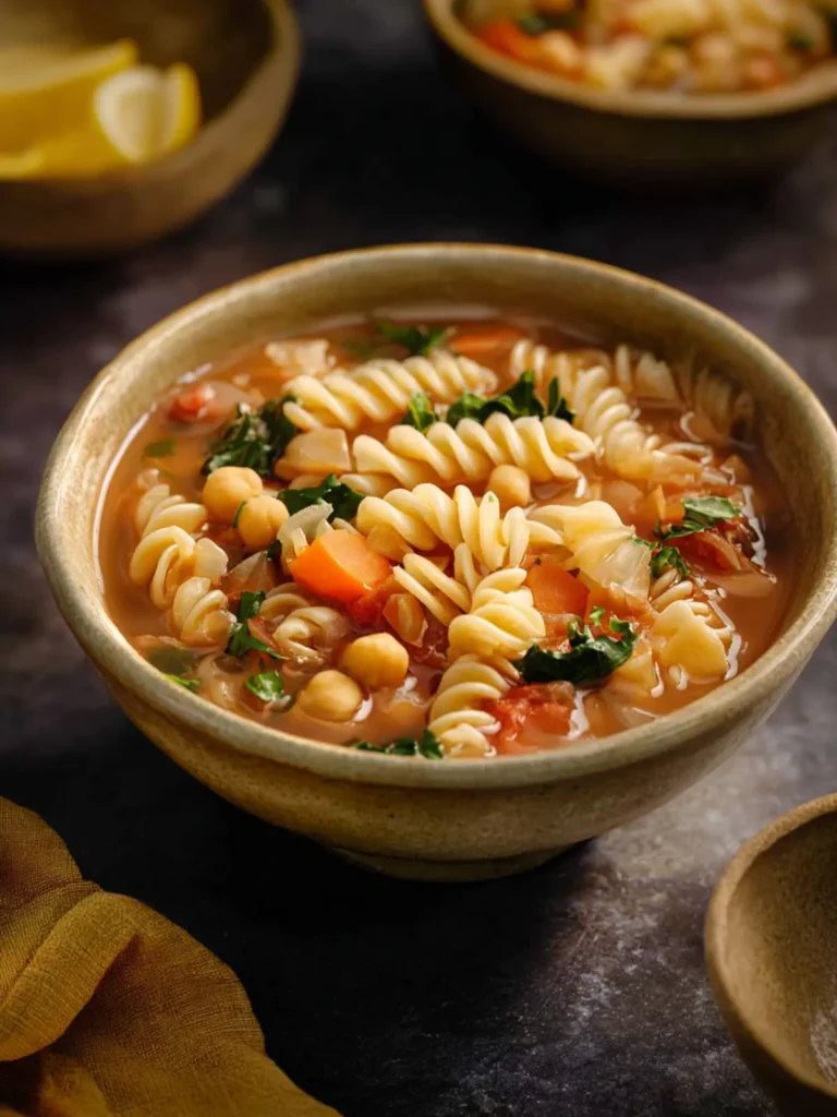 Chickpea Noodle Soup First Image