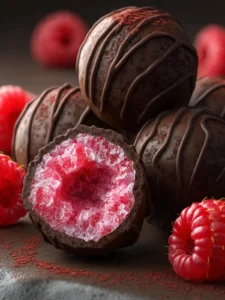 Chocolate Raspberry Truffles First Image