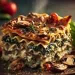 mushroom spinach lasagna First Image